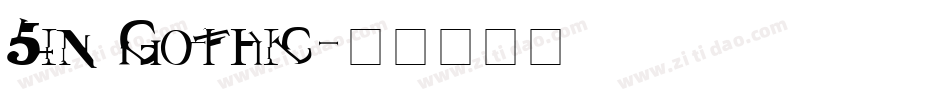 Sin Gothic字体转换